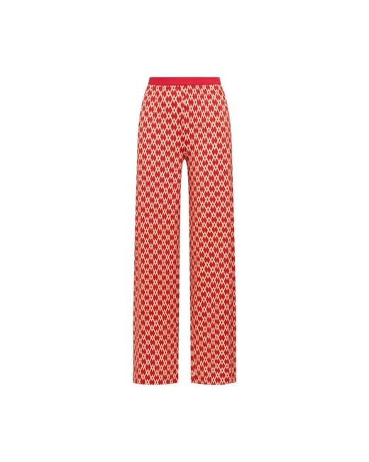 Maliparmi Red Wide Trousers