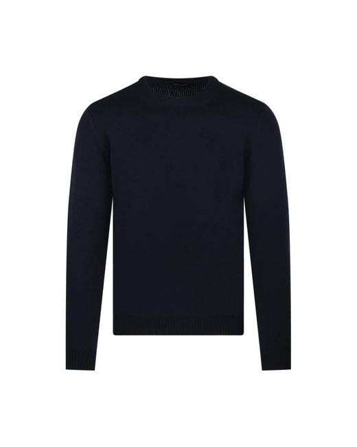Roberto Collina Blue Round-Neck Knitwear for men