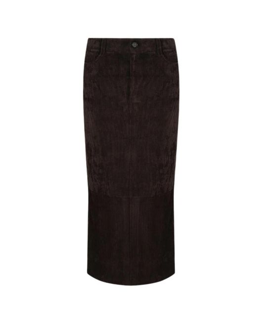 D.exterior Maxi Rok in het Black