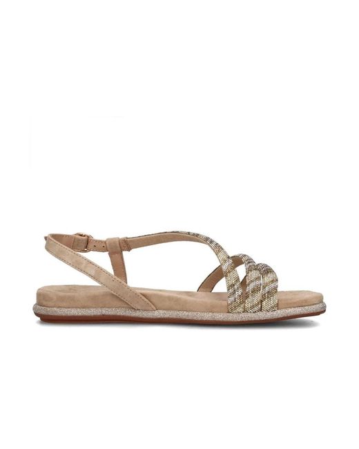 Alma En Pena. Brown Flat Sandals