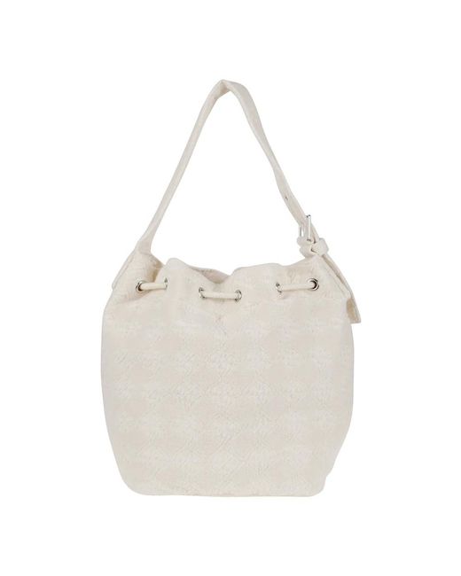 Tory Burch White Bucket Bags