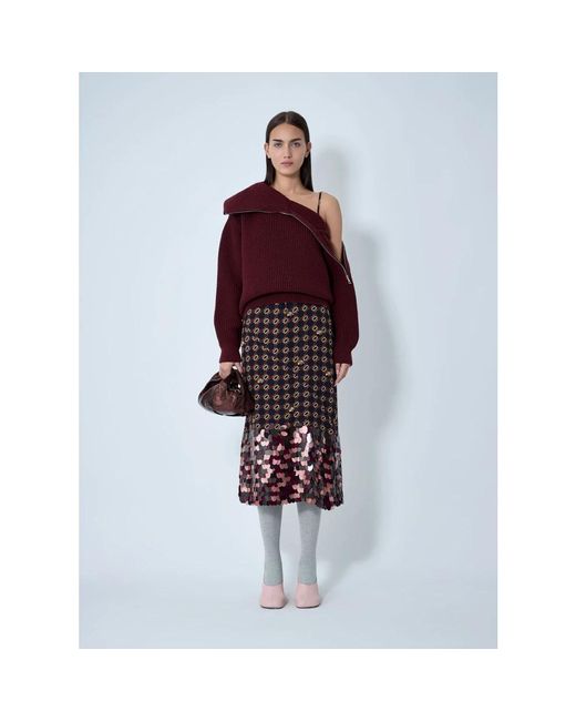 Dries Van Noten Red Turtlenecks