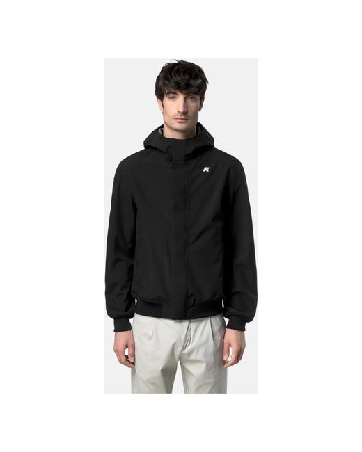 K-Way Black Light Jackets for men