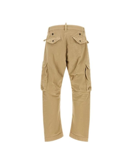 DSquared² Natural Straight Trousers for men
