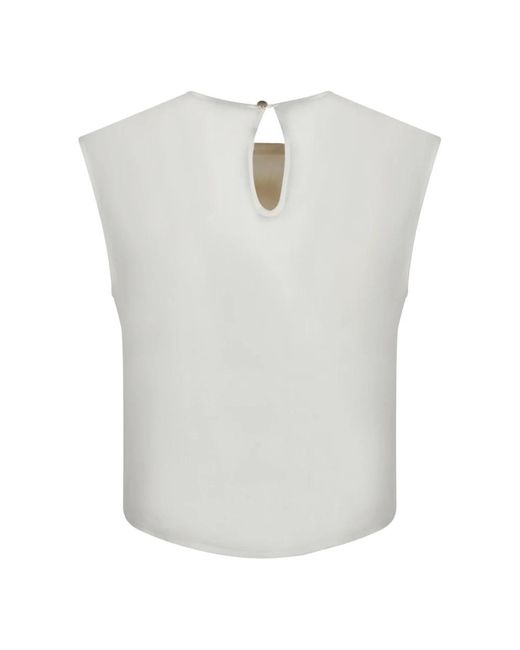 Incotex White Sleeveless Tops
