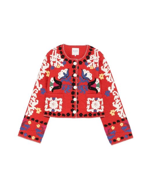 Light Jackets Sea de color Red