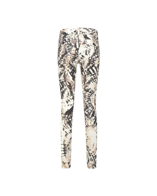 Helena Hart Metallic Print Splash Chino Hose