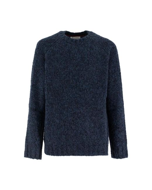 Brunello Cucinelli Blue Round-Neck Knitwear for men