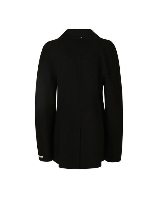 Sportmax Black Double-Breasted Coats