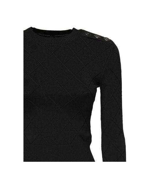 Guess Round-Neck Knitwear in het Black