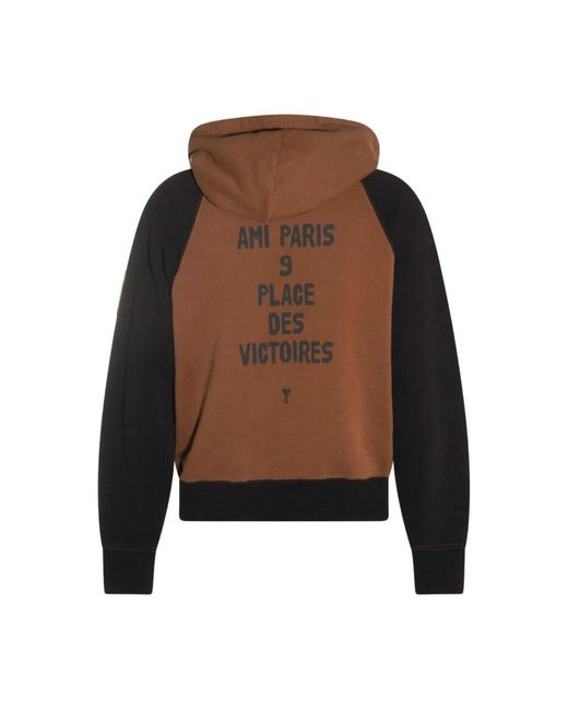 Hoodies AMI de hombre de color Brown