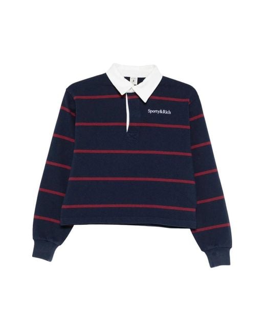 Sporty & Rich Blue Polo Shirts