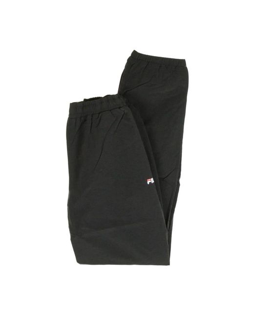 Fila Broeken ,Zwart ,Zwarte Geweven Trainingsbroek Voor in het Black