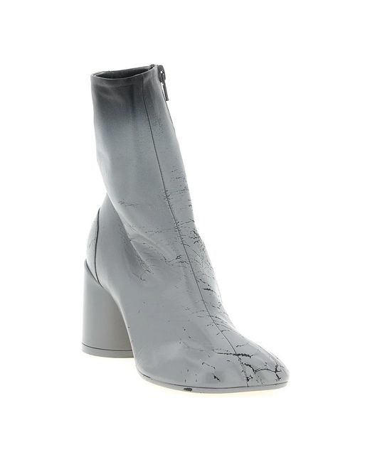 MM6 by Maison Margiela Gray Heeled Boots