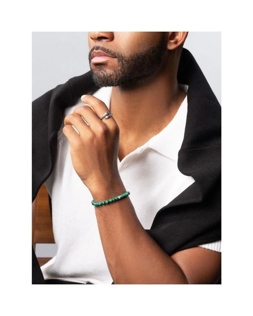 Bracelets Nialaya de hombre de color Green