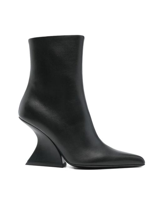Mugler Black Heeled Boots