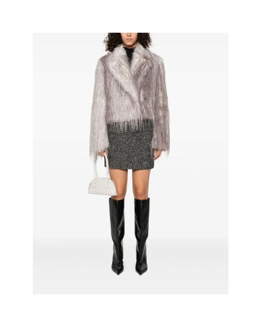 Faux Fur & Shearling Jackets GIUSEPPE DI MORABITO de color Gray