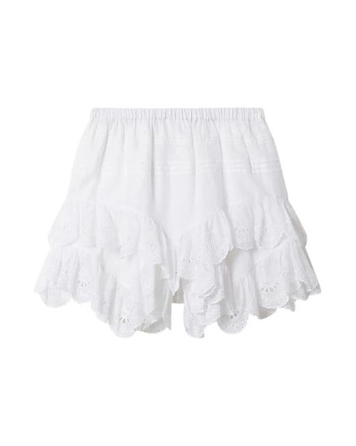 Isabel Marant White Short Shorts