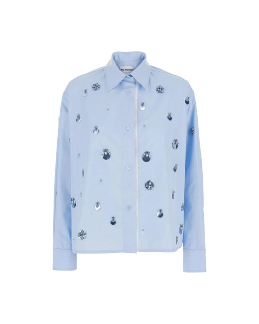 Shirts Des Phemmes de color Blue