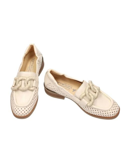 Softwaves White Gabriella Loafers
