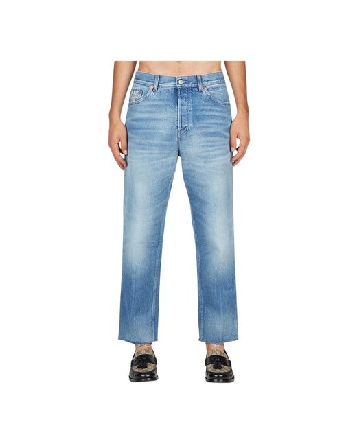 Gucci Koala Patch Wortel Jeans in het Blue voor heren