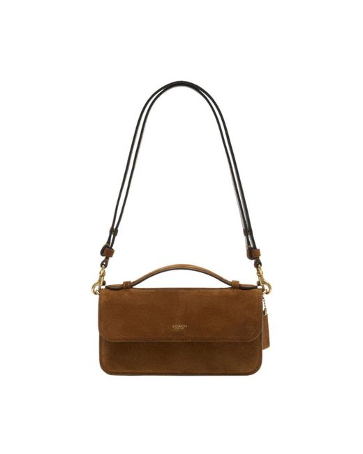 Shoulder Bags COACH de color Brown