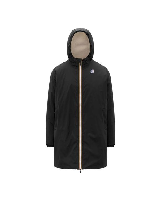 K-Way Black Rain Jackets for men