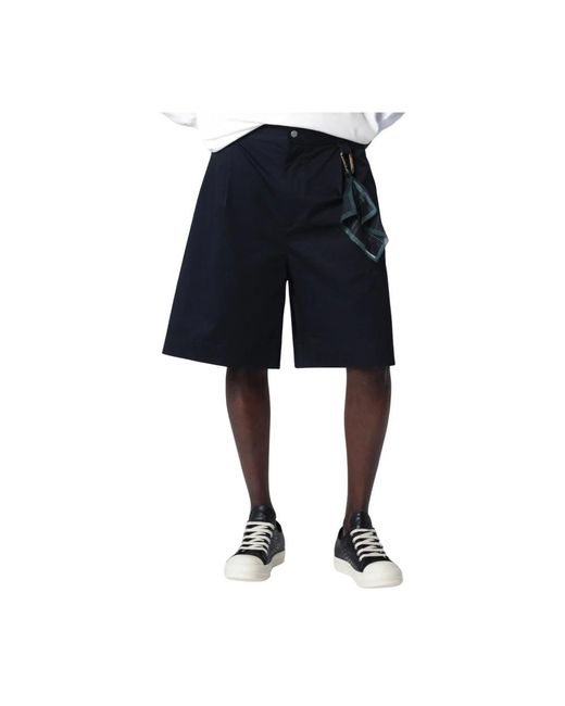 DARKPARK Blue Long Shorts for men