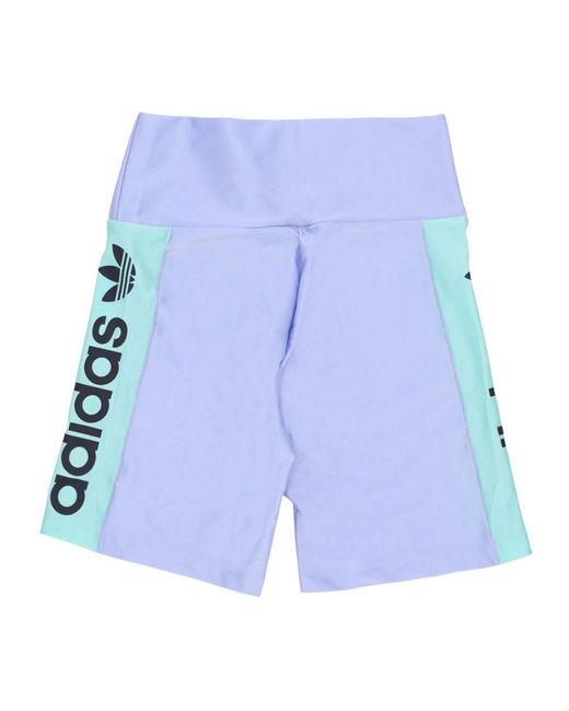 Adidas High Shine Shorts in het Blue