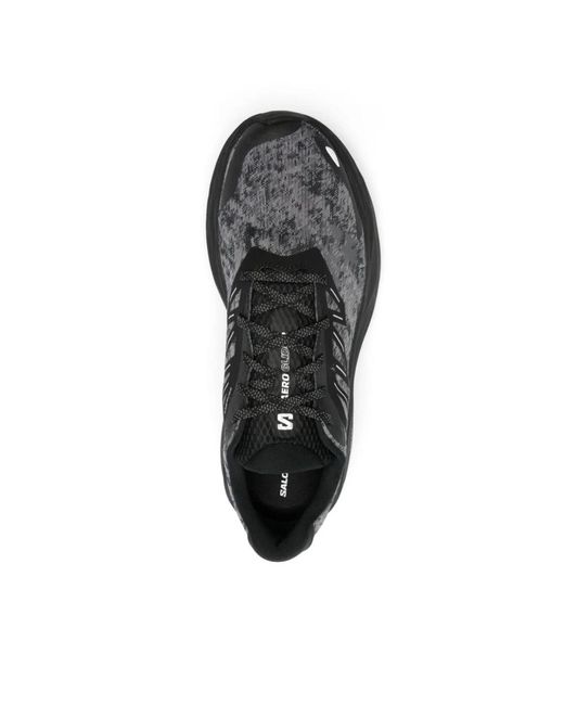 Salomon Schwarze mesh panel sneakers in Black für Herren