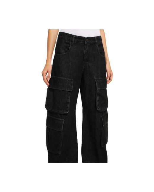 CYCLE Black Loose Fit Jeans
