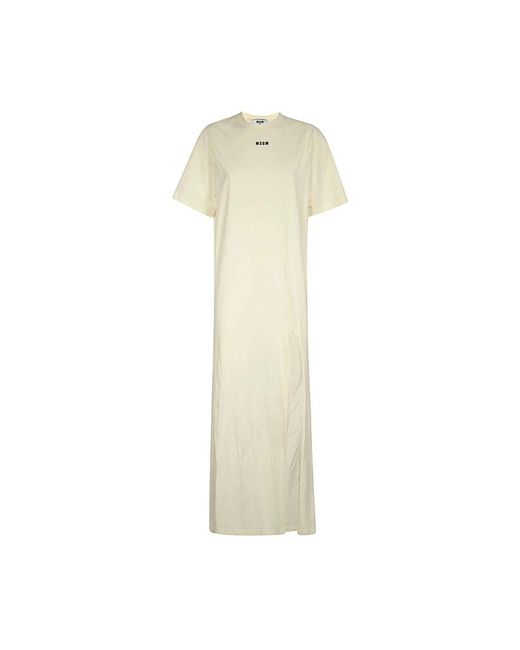 Maxi Dresses MSGM en coloris Natural