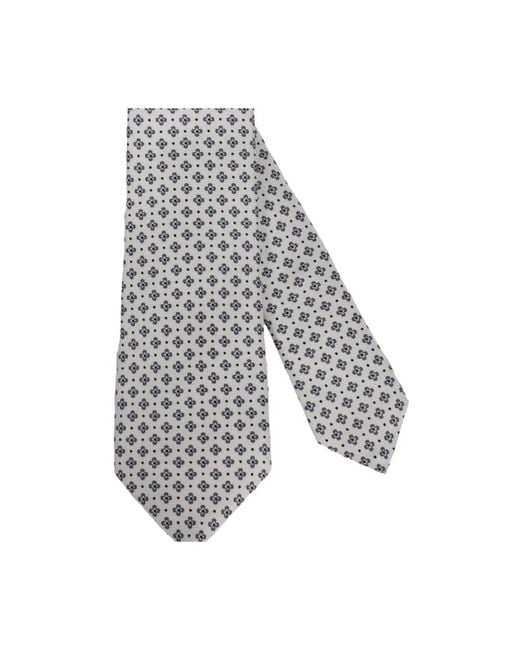 Kiton Gray Ties for men