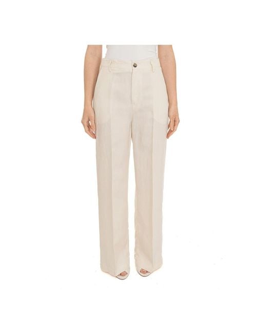 Woolrich Natural Wide Trousers