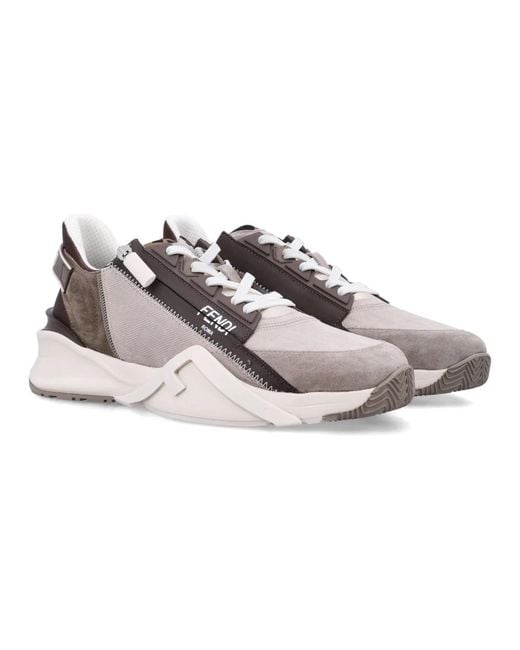 Fendi Gray Sneakers for men