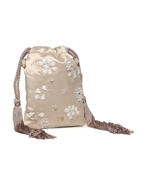 V73 Natural Kayla Bucket Bag
