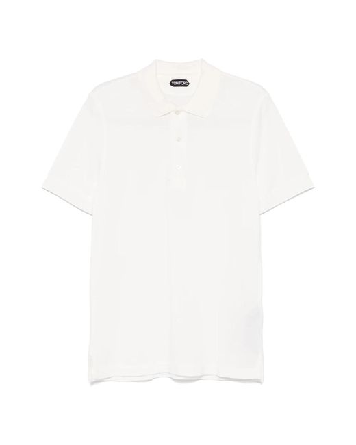 Polo Shirts di Tom Ford in White da Uomo