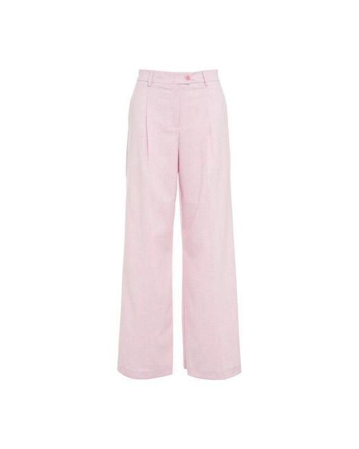 Liu Jo Pink Wide Trousers