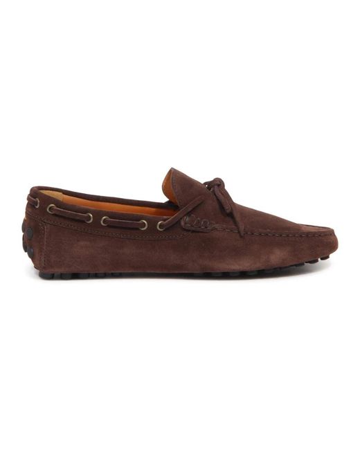 Doucal's Terre/Fondo Nero Driver Loafers in Brown für Herren