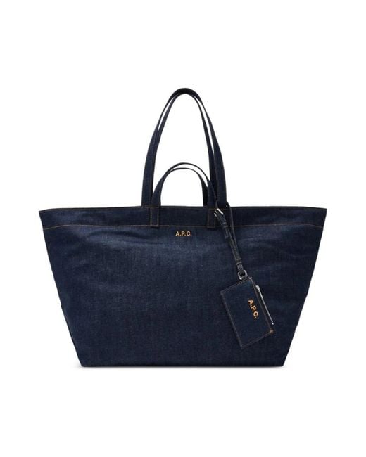 A.P.C. Blue Shopping Bags