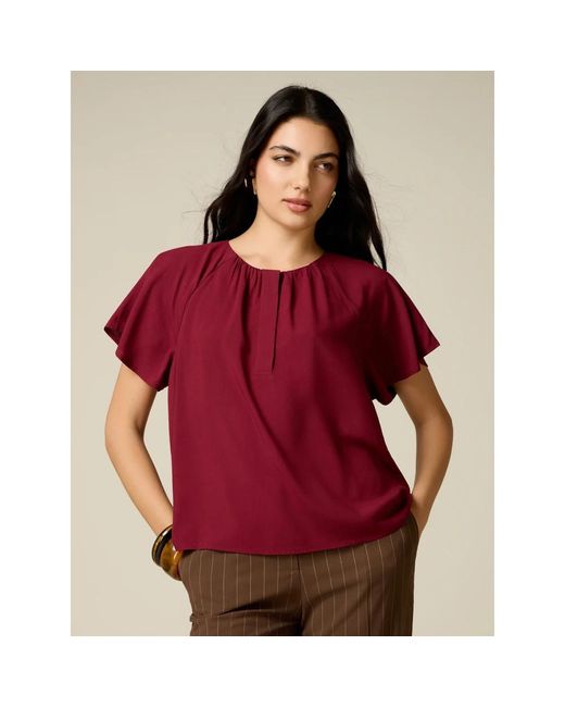 Blouses Oltre de color Purple