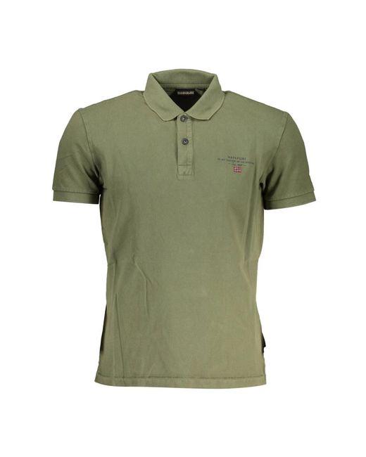 Napapijri Green Polo Shirts for men