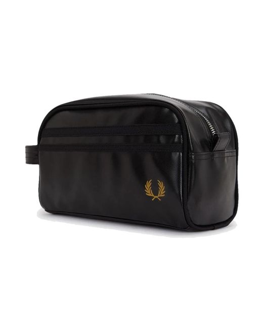 Fred Perry Black Toilet Bags