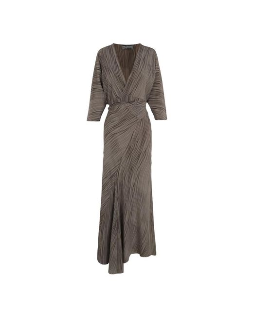Cortana Brown Wrap Dresses