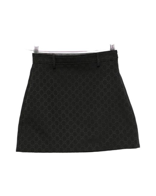 Gucci Black Short Skirts