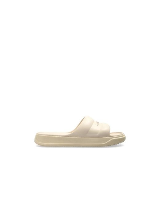 Sliders Moncler en coloris Natural