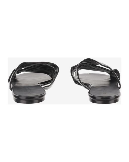 Khaite Black Flip Flops