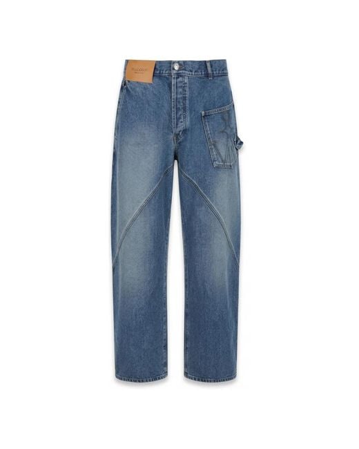 J.W. Anderson Blue Straight Jeans for men