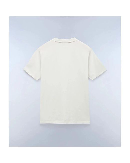 T-Shirts di Napapijri in White da Uomo
