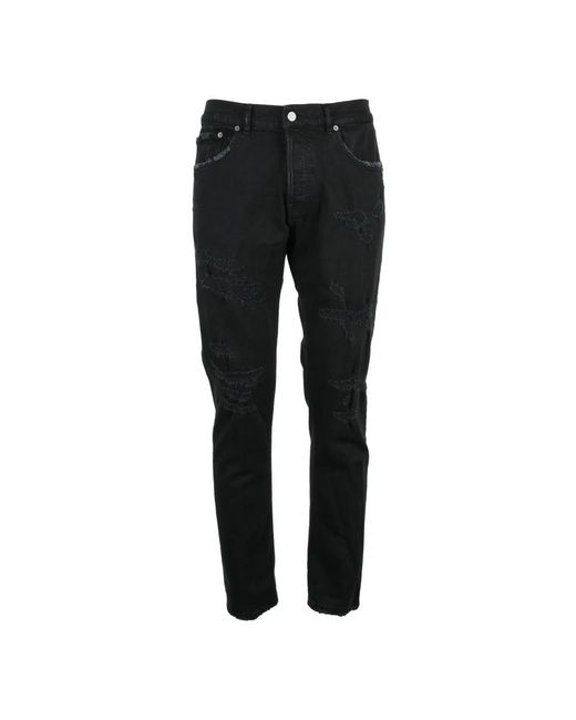 Dondup Black Slim Fit Jeans for men